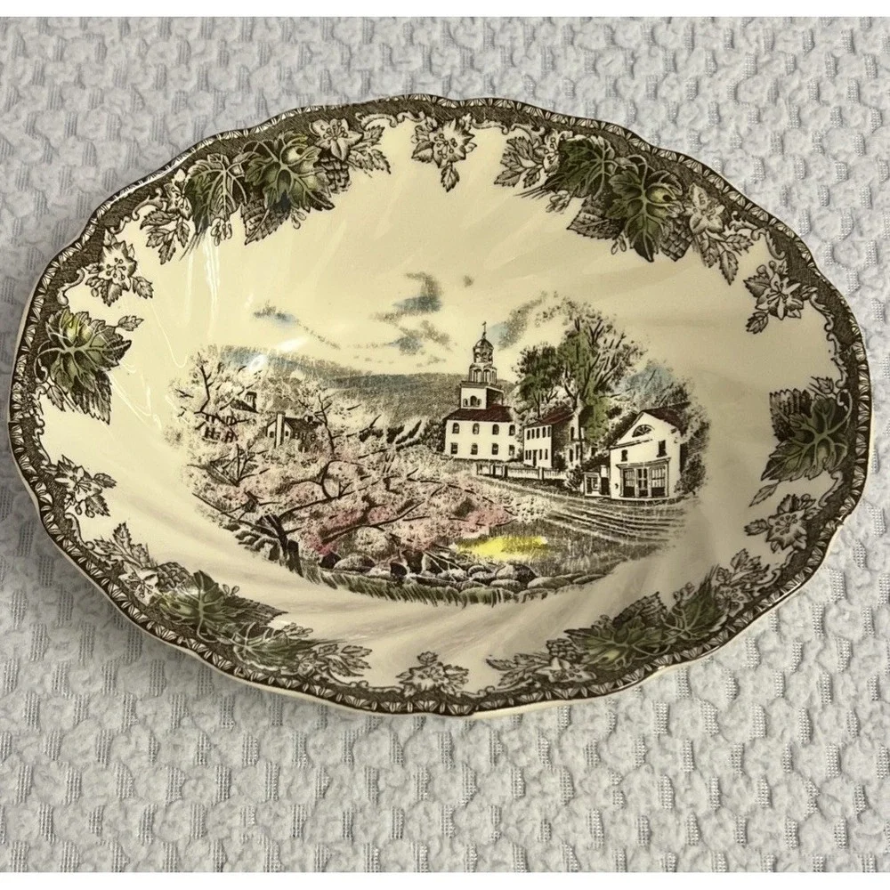 Vintage Johnson Brothers Friendly Village Vegetable Bowl 9